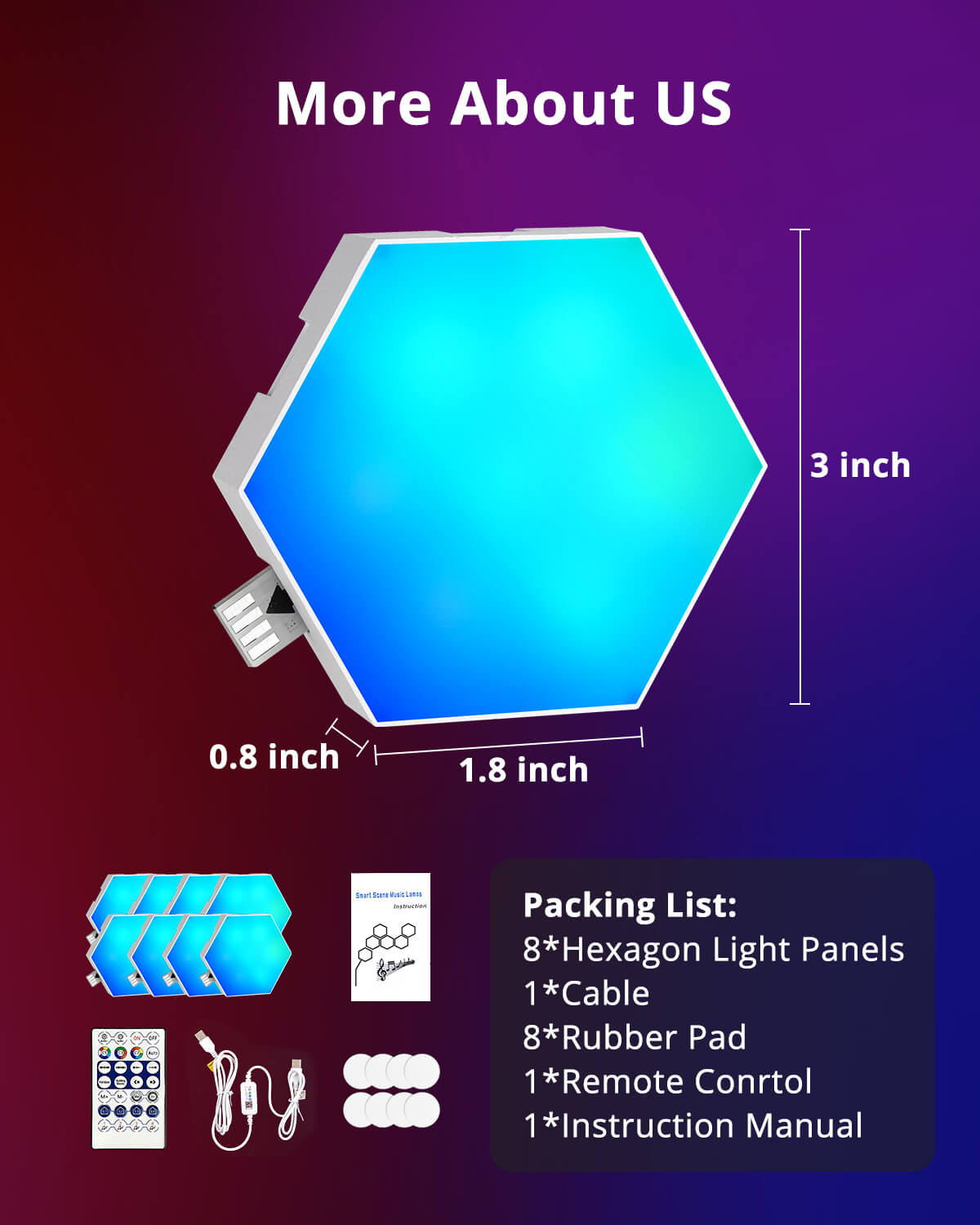 Lumières hexagonales